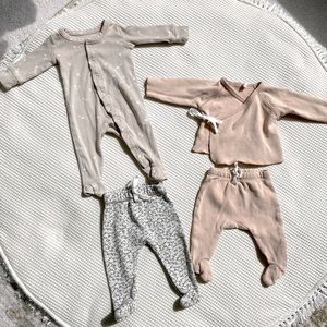 Quincy Mae, Colored Organics and Jamie Kay newborn baby girl bundle